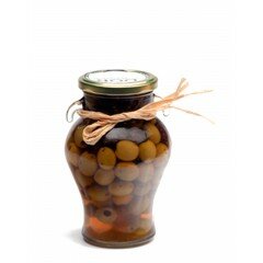 Jarra aceitunas deshuesadas hierbas provenzales 