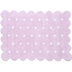 Alfombra galleta rosa