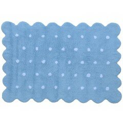 Alfombra galleta azul