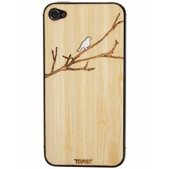 Cubierta iPhone 4/4S Pájaro en rama bambú