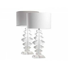 Lámpara de mesa Singapore gris