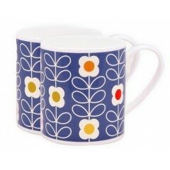 2 Tazas Flores azules