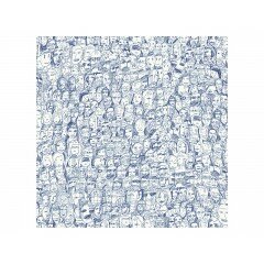 Papel Rostros azul