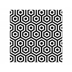 Papel Hexágonos blanco